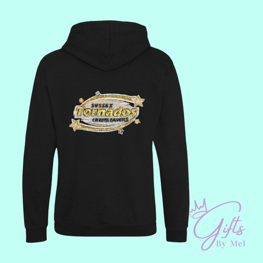 Tornados logo embroidered hooded sweatshirt