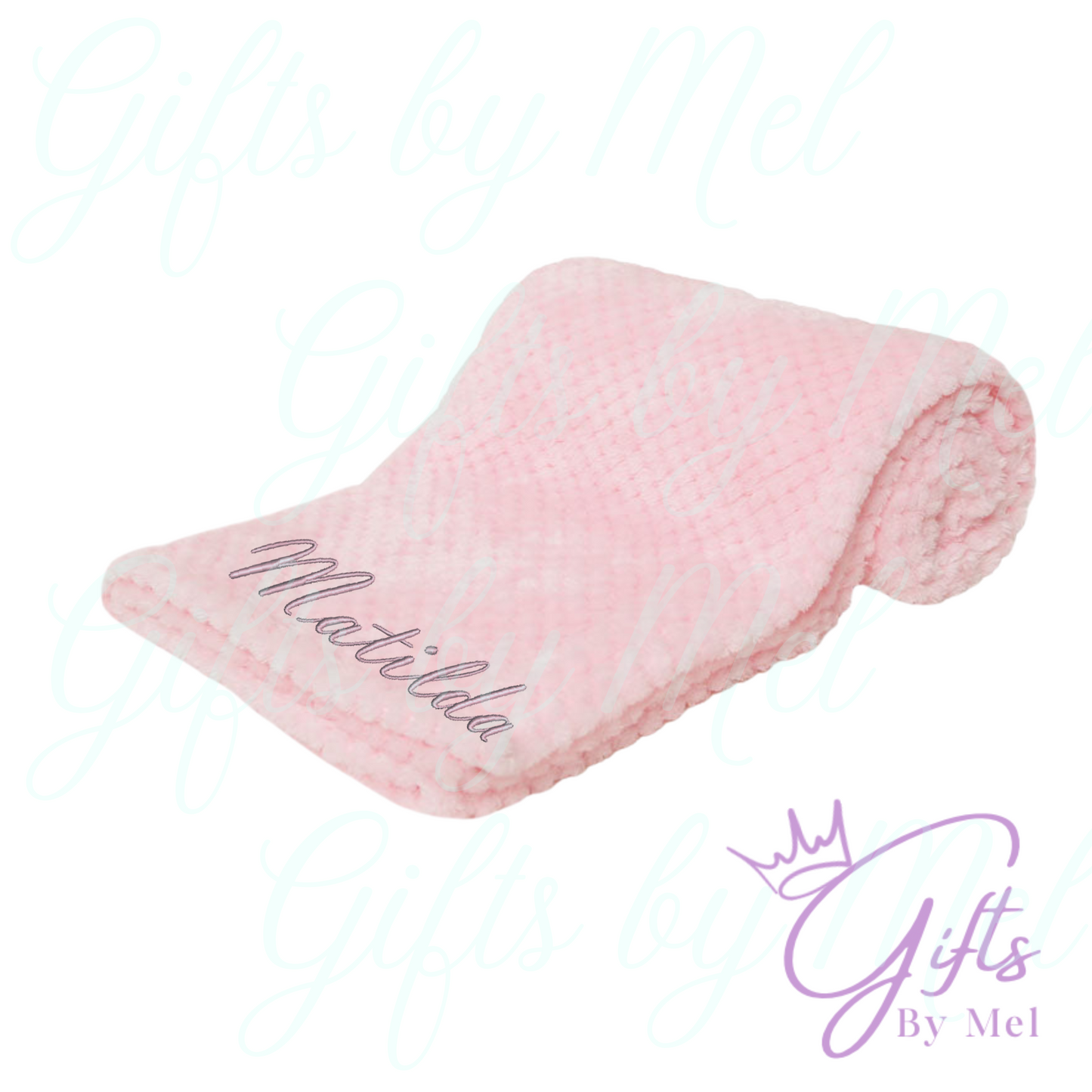 Baby personalised embroidered gift set