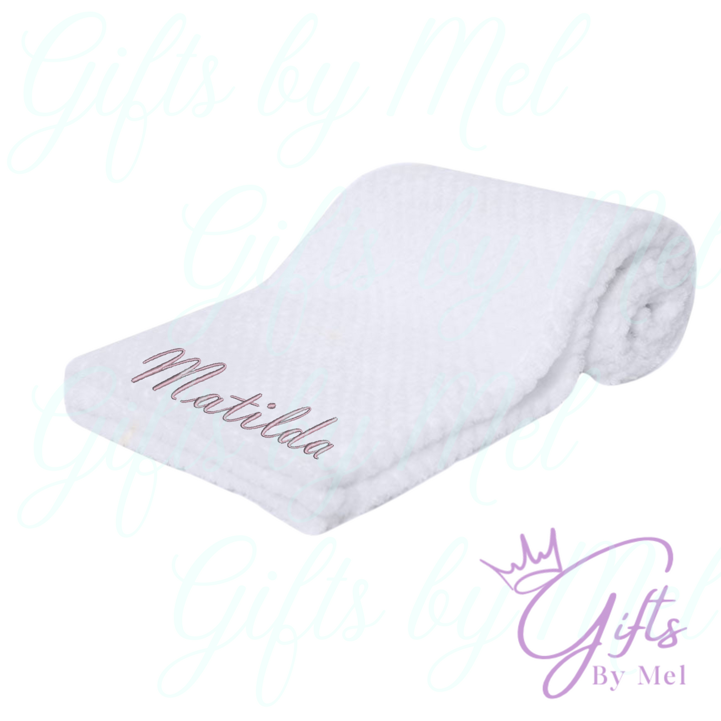 Baby personalised embroidered gift set
