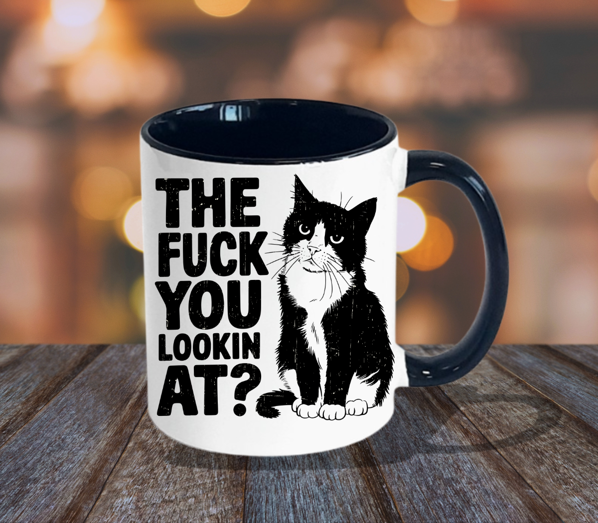 Funny cat mug