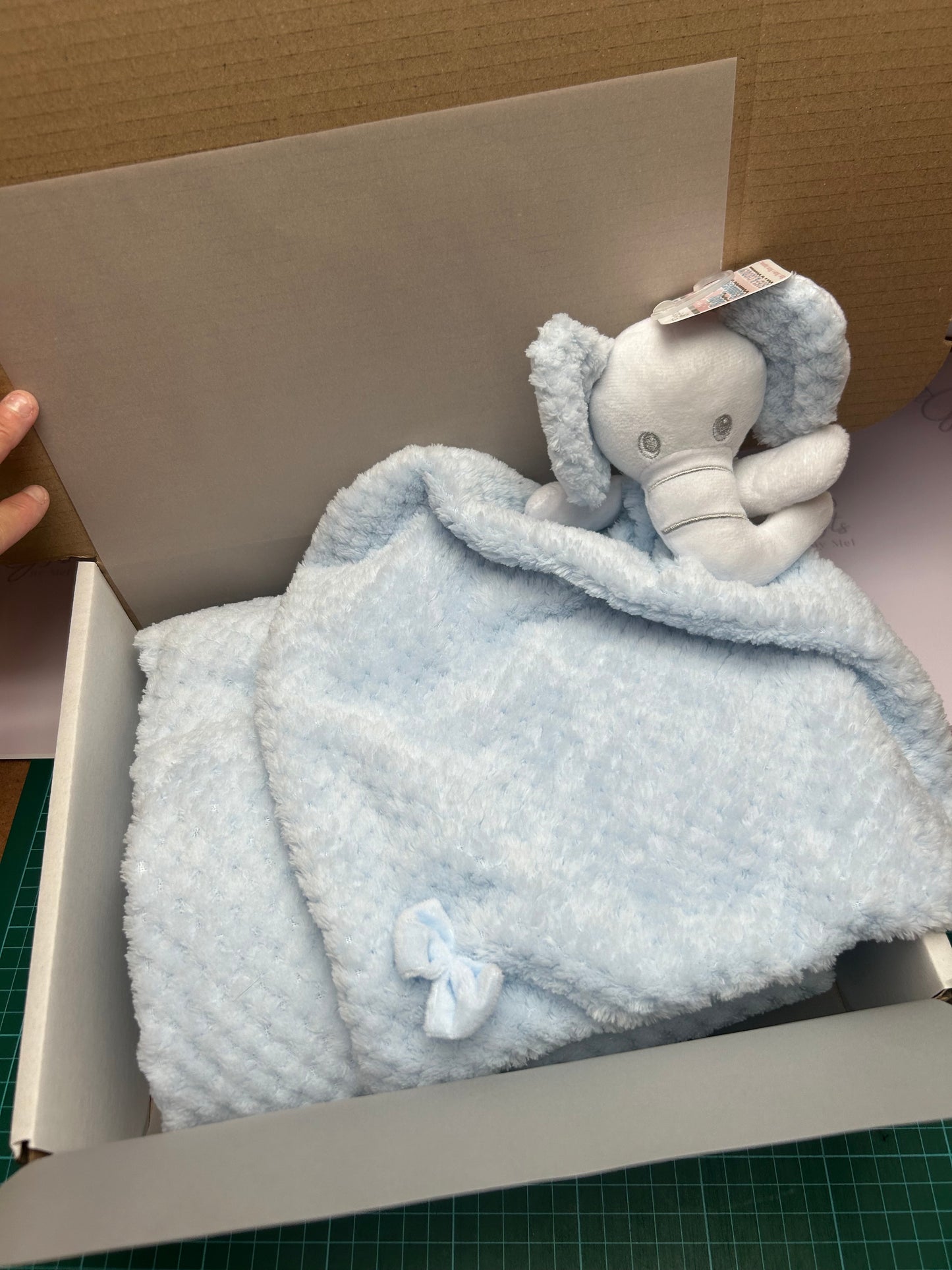 Baby personalised embroidered gift set