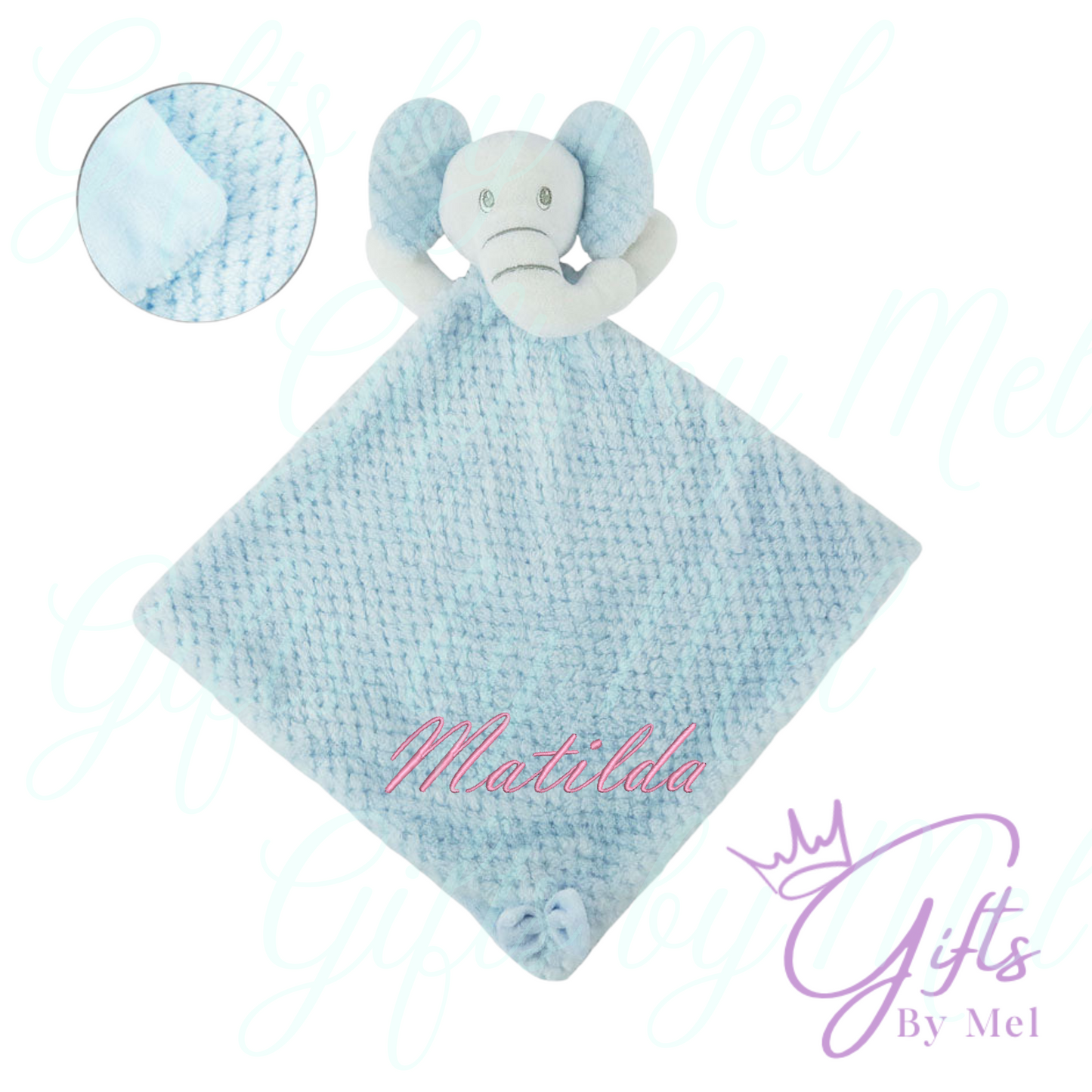 Baby personalised embroidered gift set