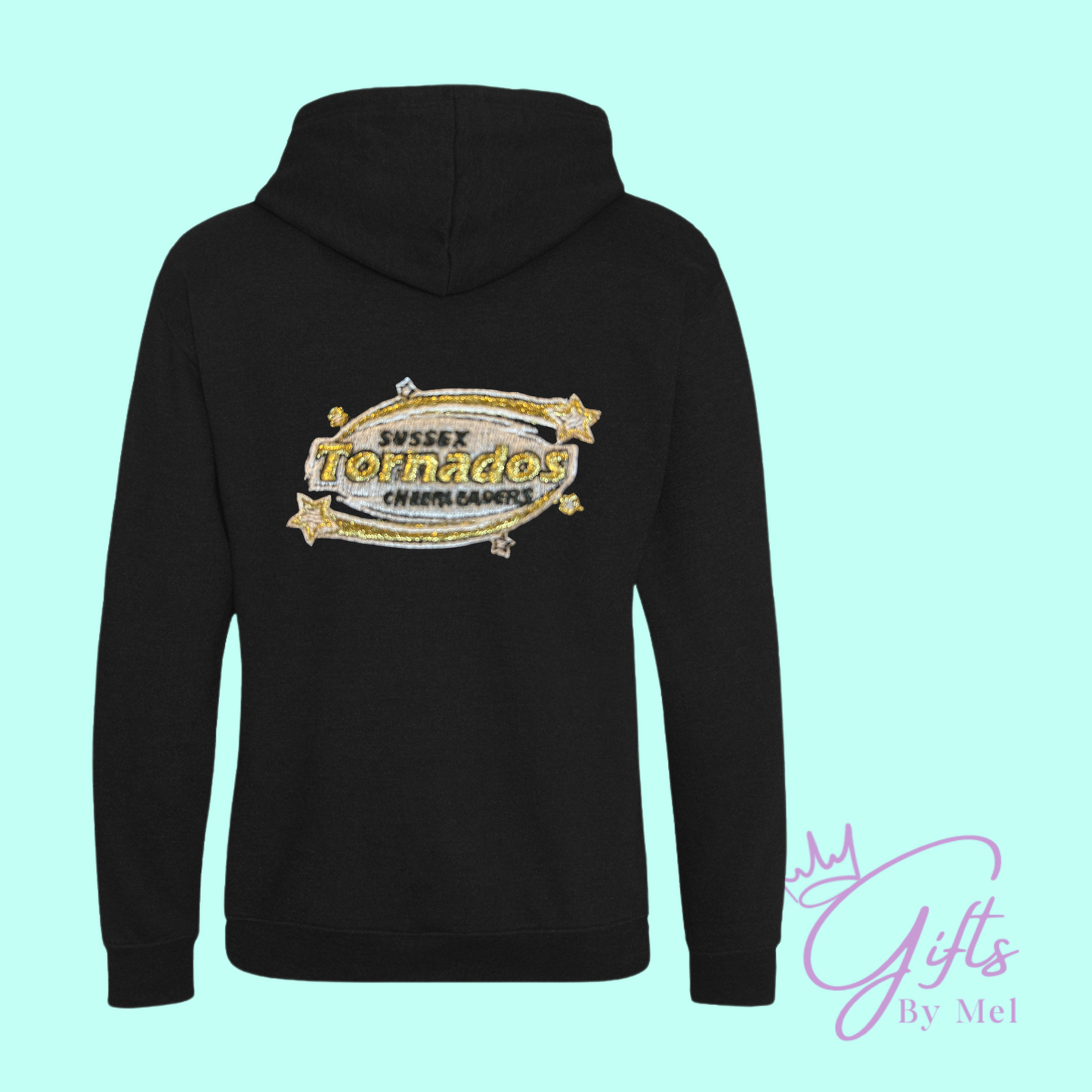 Tornados logo embroidered hooded sweatshirt