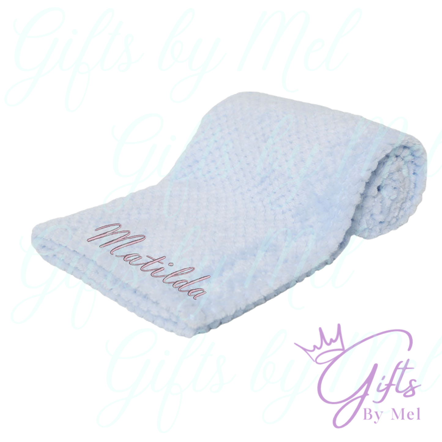 Baby personalised embroidered gift set